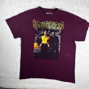 ICE CUBE Boyz N The Hood Hip Hop Rap Graphic T-SHIRT color - maroon